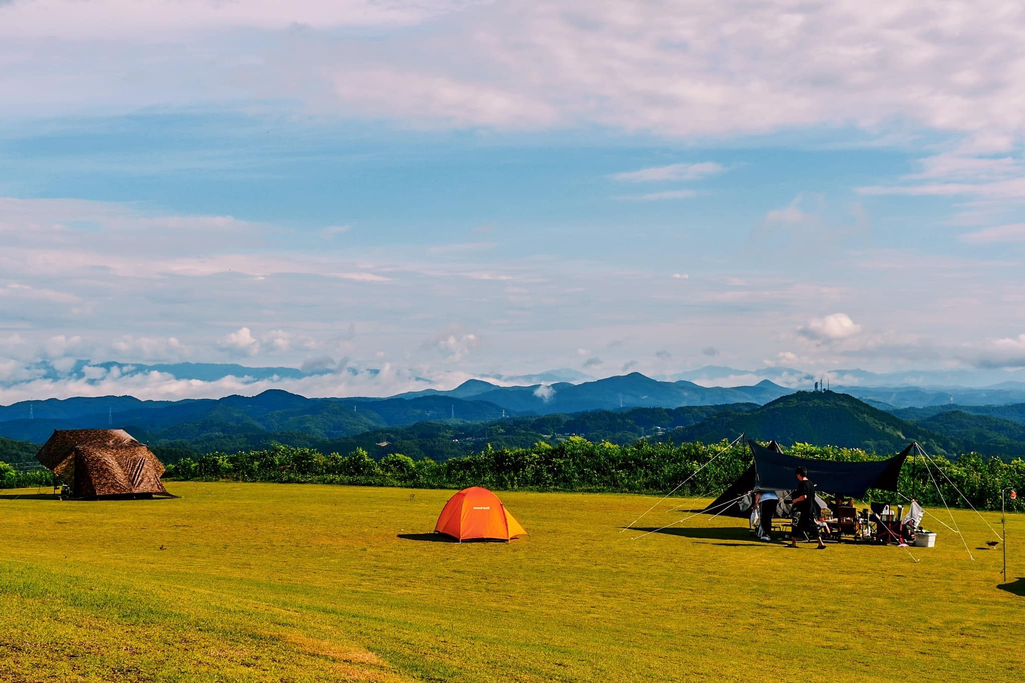 眼下に広がる絶景が素晴らしい「天竺キャンプ場」