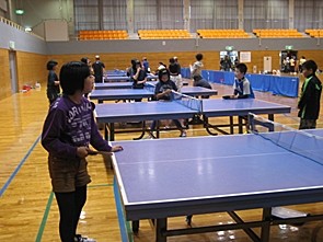 体育館アリーナでは卓球、バドミントン、バレーボール、その他数種目の軽スポーツが楽しめます多年齢層が楽しめる「ラージボール卓球」