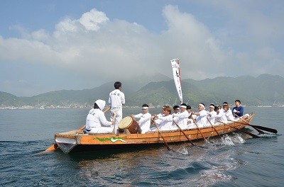 旅する櫂伝馬宮島に向けて旅の出発