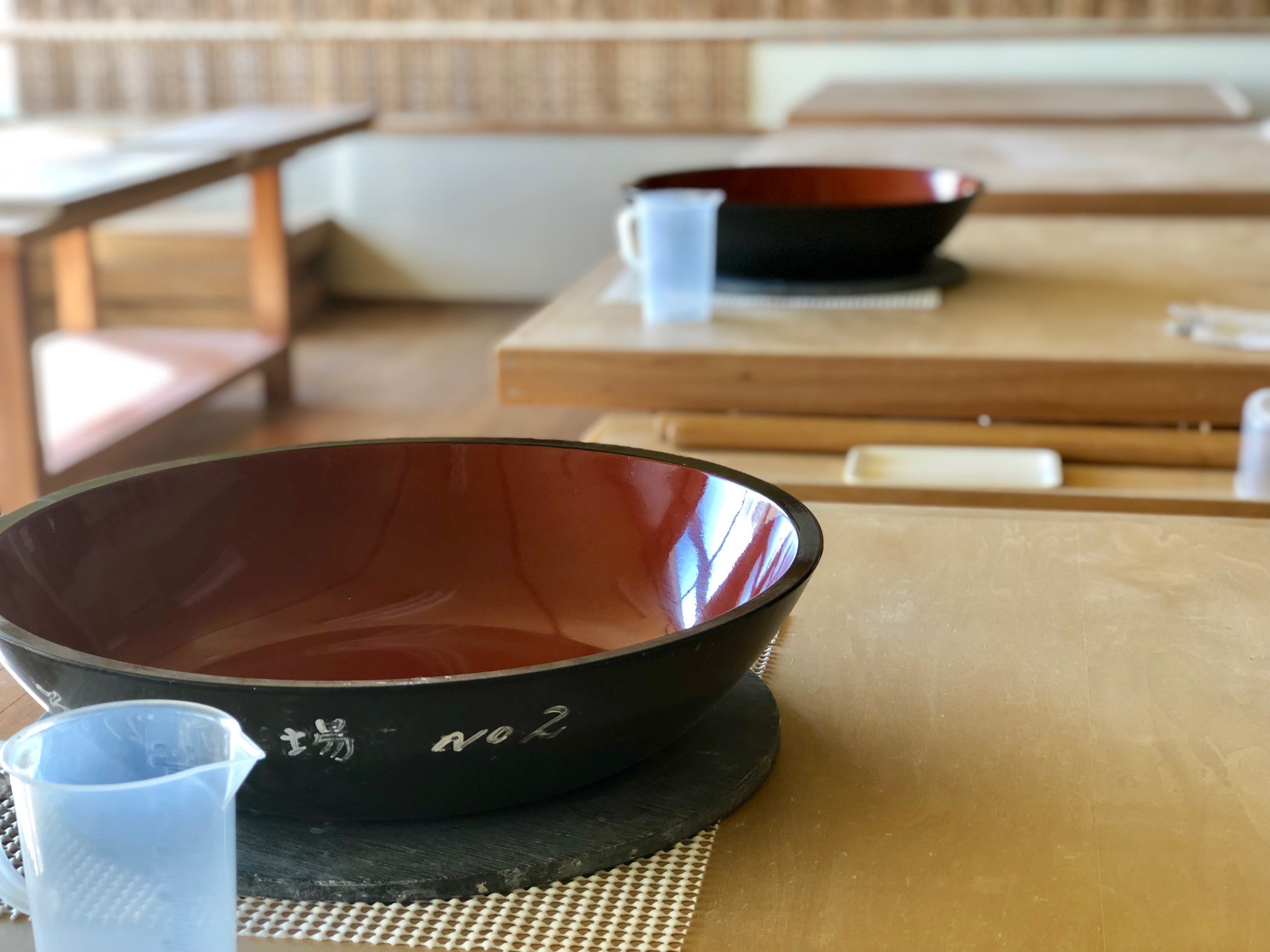 そば道場の中の様子です。